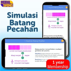 Simulasi Pecahan Batang - Membership 1 tahun