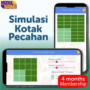 Simulasi Kotak Bujursangkar Pecahan - Membership 4 Bulan