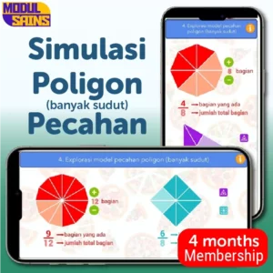 Simulasi Poligon (banyak sudut) Pecahan- membership 4 bulan