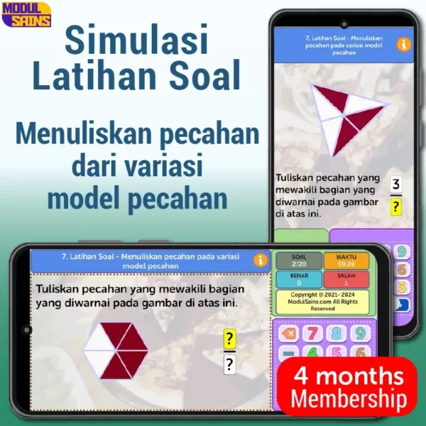 Latihan Soal-MP07-Menuliskan pecahan pada variasi model pecahan-membership 4 bulan