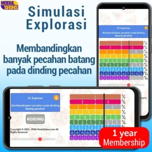 Simulasi Explorasi-MP13- Membandingkan beberapa pecahan dengan menggunakan dinding batang pecahan -FRACTION WALL - membership 1 tahun