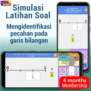 Simulasi Latihan Soal -MP20– Mengidentifikasi bilangan pecahan pada garis bilangan - membership 4 bulan