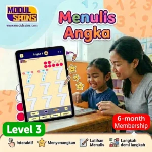 Menulis Angka - Level 3 - membership 6 bulan